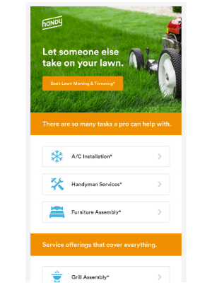 Handy - Make Lawn Mowing Duties Disappear