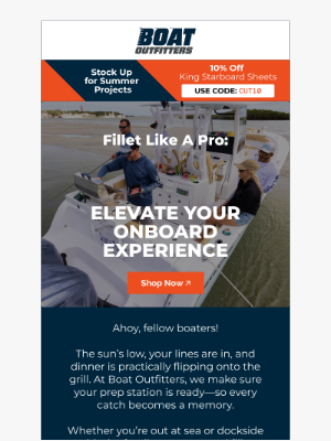 Boat Outfitters - Upgrade Your Catch: Fillet Tables to Enhance Your Boating Experience