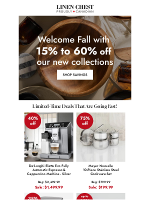 Linen Chest - Up to 80% off on Fall Picks 🍂