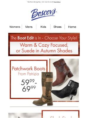Boscov's - Shop The Boot Edit & Find Your Style
