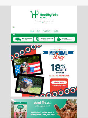 HealthyPets - 🗽 Unbeatable Prices for Memorial Day Pets!