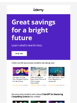 Udemy - With courses on sale, your future’s looking bright