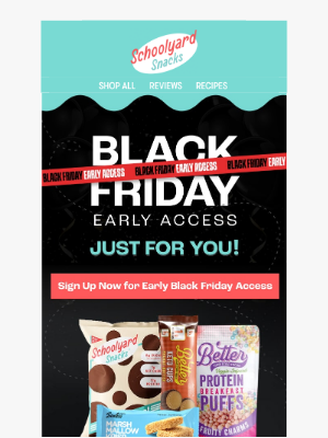 School ard Snacks - Be the First to Black Friday Deals 🎉