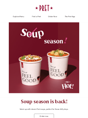 Pret A Manger - Soup season is in full effect 🥶