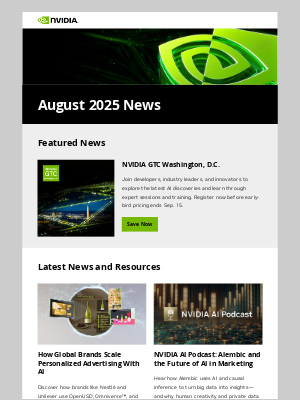 NVIDIA - August recap: See what’s new with NVIDIA