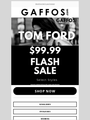 Gaffos - Luxury Meets Vision: lorem Ford Sale, Selected Styles $99.99!