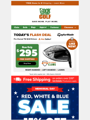 Rock Bottom Golf - Golf Shoes UNDER $100 w/ 15% OFF SITE WIDE 🔴 FREE Srixon Balls!