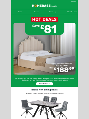 Homebase (United Kingdom) - There's EVEN MORE Hot Deals now live!