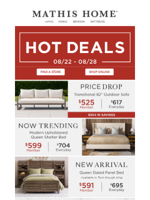 Mathis Brothers Furniture - 🚨 Shop This Week's HOT DEALS