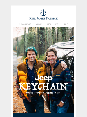 Kiel James Patrick - Your Jeep® Keychain Awaits – Our Gift To You!