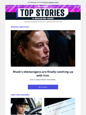 Mashable - BREAKING NEWS: Musk's shenanigans are finally catching up with him