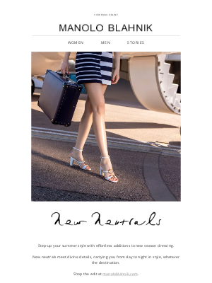 Manolo Blahnik - New Neutrals | Shop the Edit