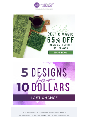 ☘️ Feeling Lucky? Save 65% On Celtic Embroidery ✨