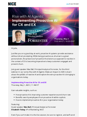 NICE - You're invited! Learn why Proactive AI > Reactive AI