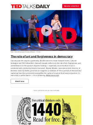 TED - The role of art and forgiveness in democracy