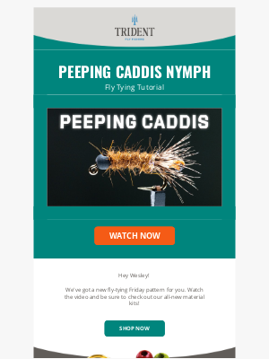 tridentflyfishing.com - How to Tie the Peeping Caddis