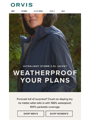 Orvis - Forecasts are unpredictable. This jacket isn’t.
