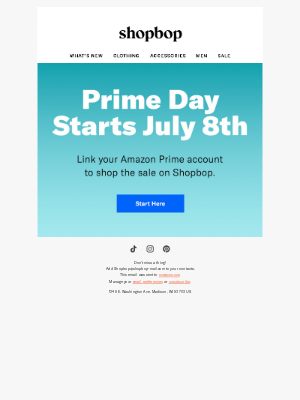 Shopbop - Want in on Prime Day?