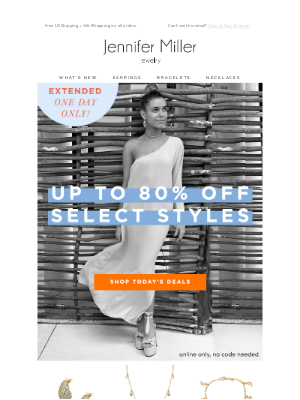 Jennifer Miller Jewelry - 🤩 EXTENDED: Up To 80% OFF Select Styles