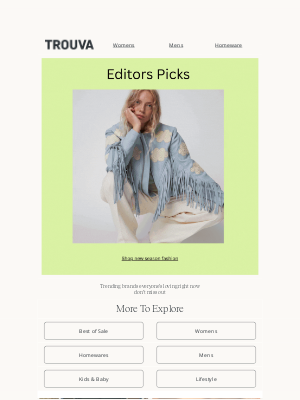 Trouva - Hot Right Now: Trending Brands You’ll Love
