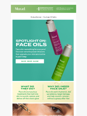 Murad - Why face oils are the secret to your glowiest skin ever