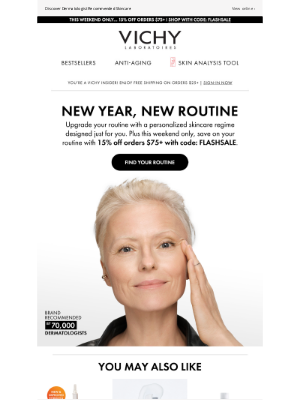 Vichy - 15% OFF Your New Year, New Routine