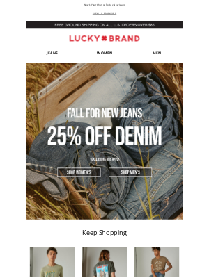 Lucky Brand - A Truly Jeanius Deal: 25% Off Denim