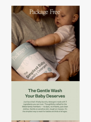 Package Free - Introducing the Simplest Baby Detergent