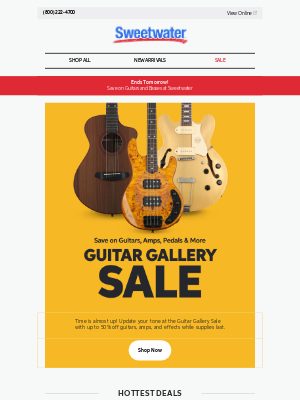 Sweetwater - Act Fast! Guitar Gallery Savings up to 50% End Soon!