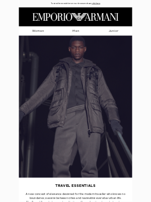 Armani Exchange - Discover the Travel Essentials capsule collection
