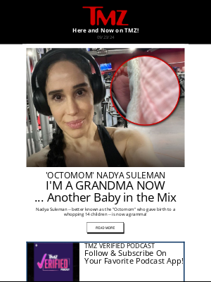 TMZ - Octomom Becomes Grandma, Khloe Kardashian Recalls Running Into Justin Bieber At Diddy's Bash