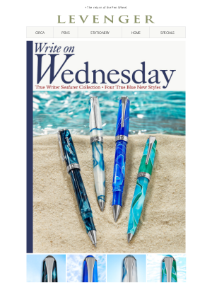 Levenger - NEW! Seafarer True Writers Set Sail Today