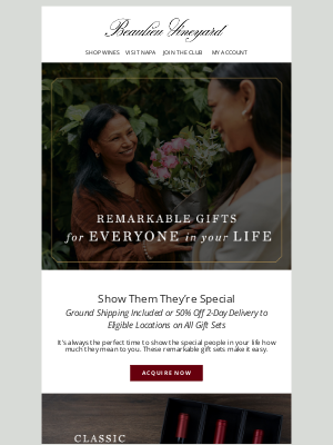 Beaulieu Vineyard - Show Them They’re Special