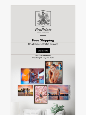CG Pro Prints - Don't Miss Out on Free Shipping!