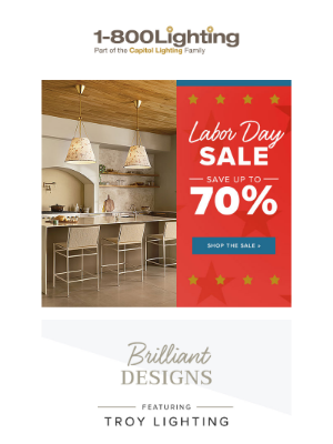 Labor Day Extended Sale (offer inside) ✨ Brilliant Designs by Troy Lighting