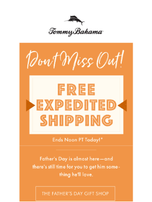 Tommy Bahama - FINAL HOURS: Free Expedited Shipping!