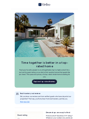 VRBO - Top-rated homes for time together