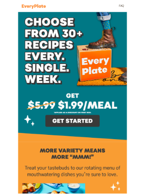 EveryPlate - Saving money 🤝 More variety