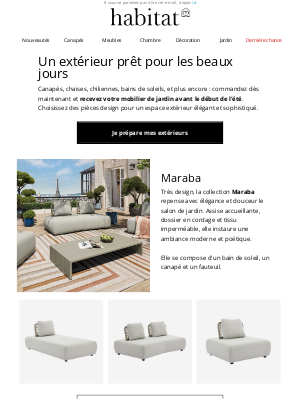Habitat (France) - Un extérieur design à temps pour l'été