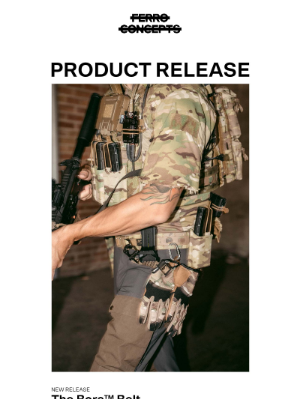 Ferro Concepts - NEW PRODUCT - THE BORA™ BELT