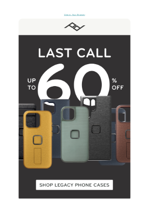 Peak Design - Last Call: Case Sale 📱⌛
