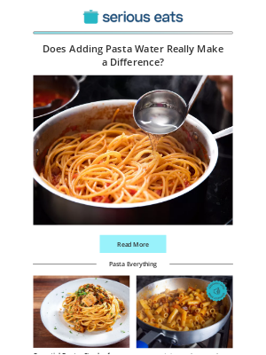 Serious Eats - Does Adding Pasta Water Really Make a Difference?