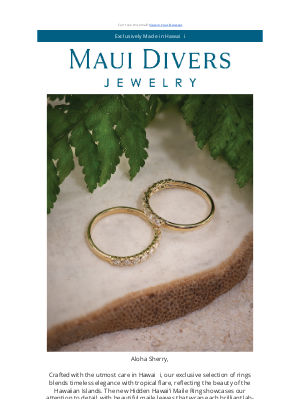 Maui Divers Jewelry - Rings with a Story to Tell 💍