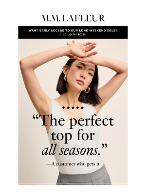 MM.LaFleur - BACK IN STOCK: The Goldilocks of tops.