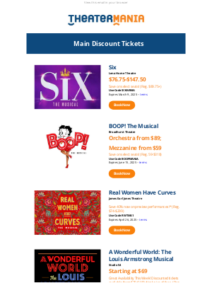 TheaterMania - Don't Miss These Fabulous Ticket Offers!