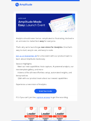 Amplitude - You’re Invited: Analytics Made Easy