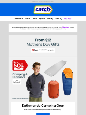 Catch (Australia) - Kathmandu Camping Gear 🏕️ Up to 50% off RRP