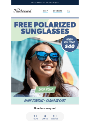 Knockaround - 🚨 Ends Tonight: Free Polarized Shades!