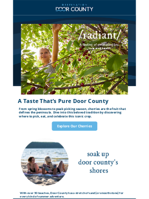 Destination Door County - Traveler, Door County is Ripe for Summer