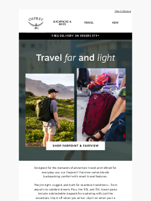 Osprey - Your passport to effortless travel